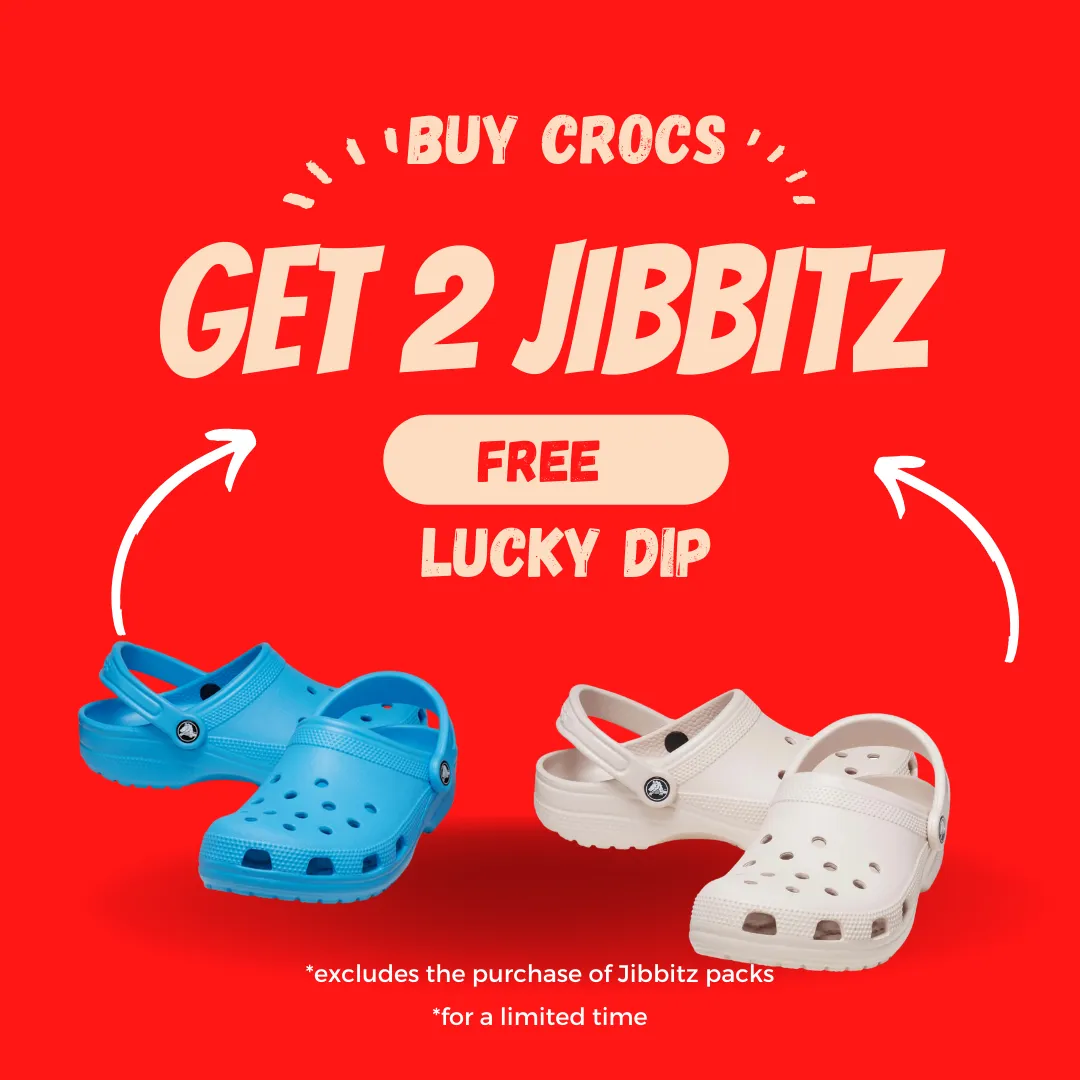 2 Free Jibbitz- Lucky Dip