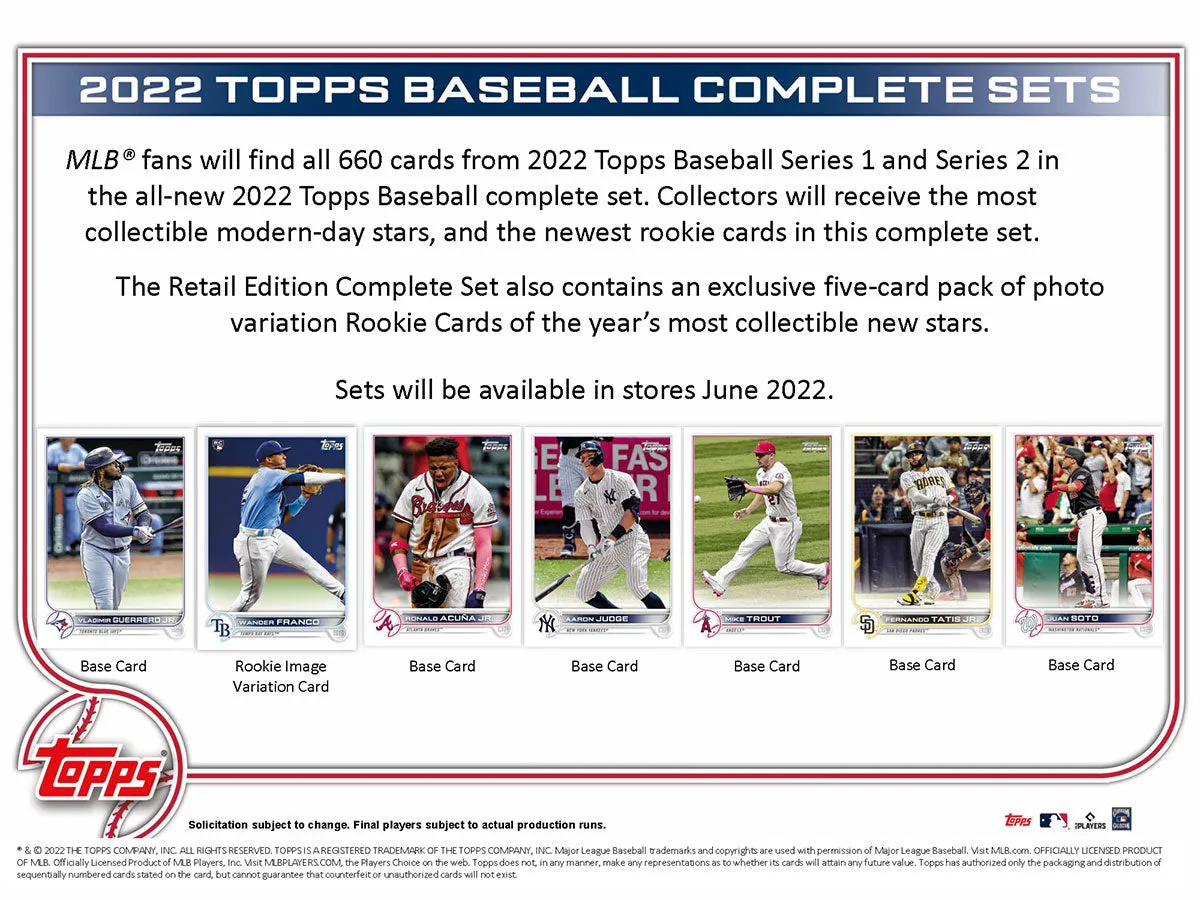 2022 Topps Baseball Factory Set #10999