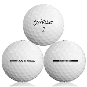 36 Titleist AVX Golf Balls - Factory Refinished