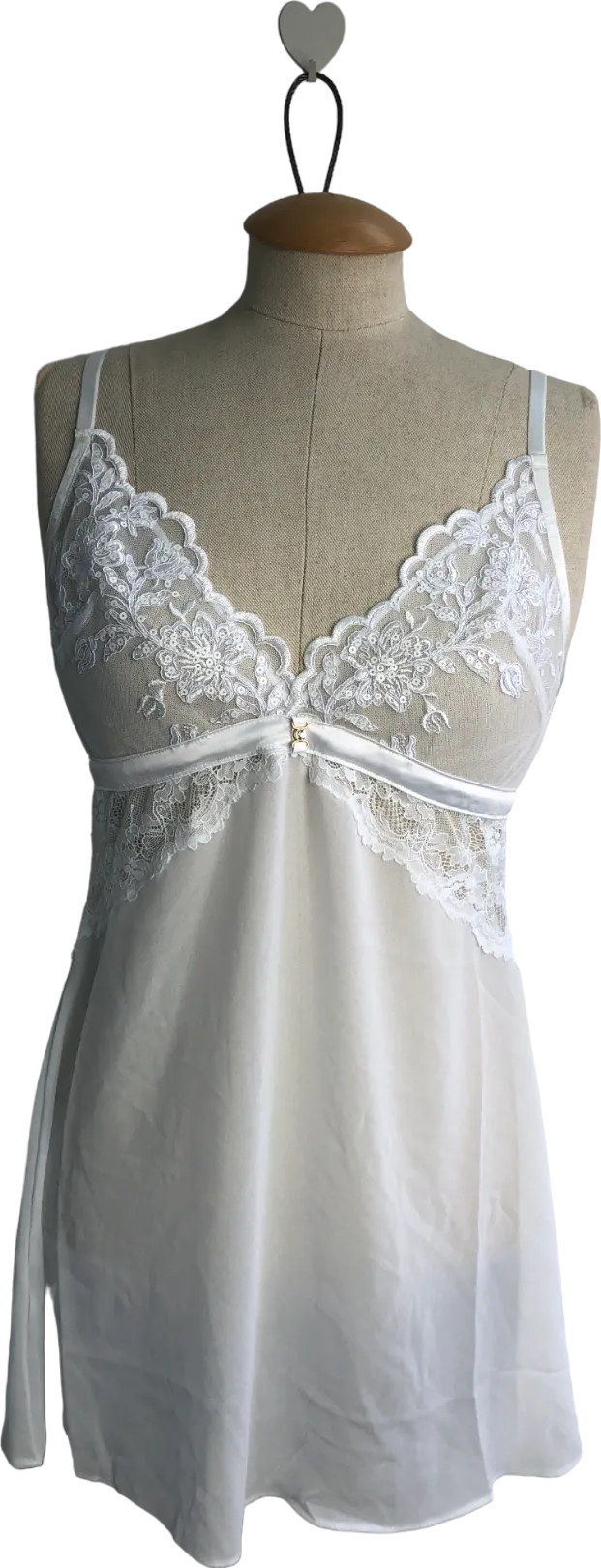 Ann Summers White Icon Chemise UK S