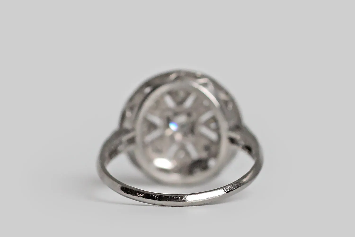 Art Deco North Star Diamond Cluster Ring