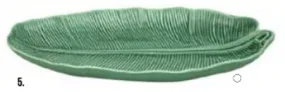 Banana Leaf Green Platter 26.5cm