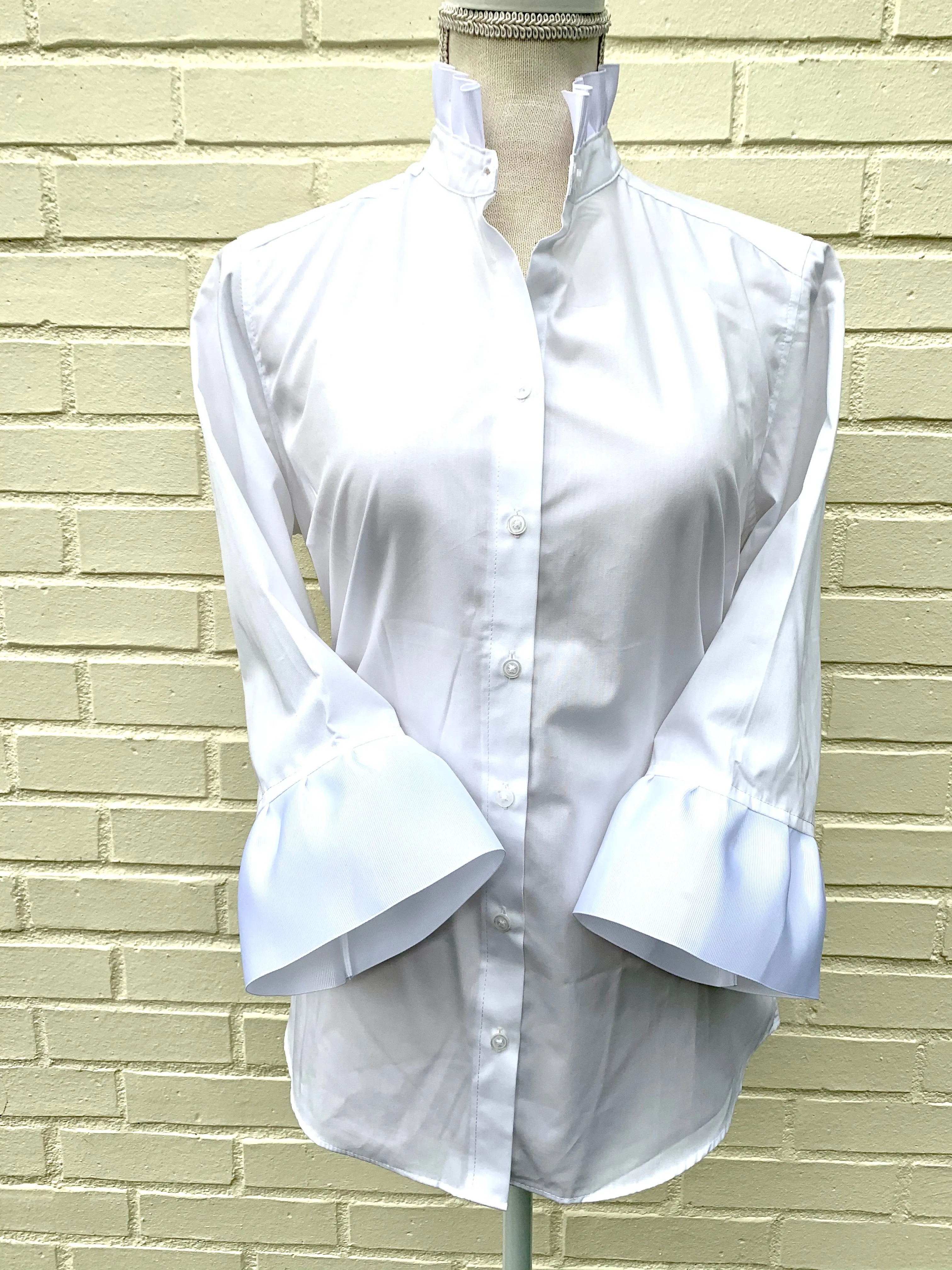 Barbara Ann Ribbon Trim Shirt (S34RW)