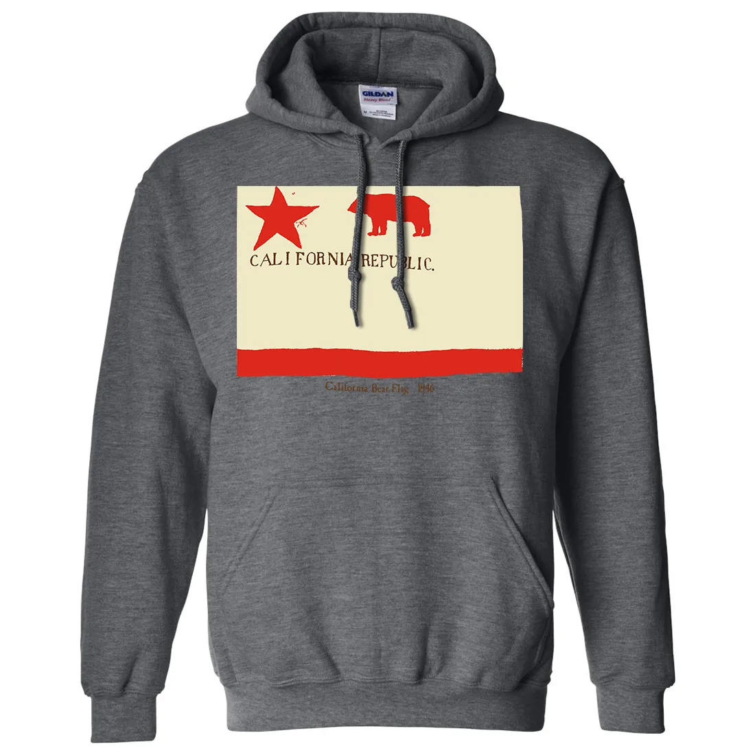 California Republic Bear Flag 1846 Sweatshirt Hoodie