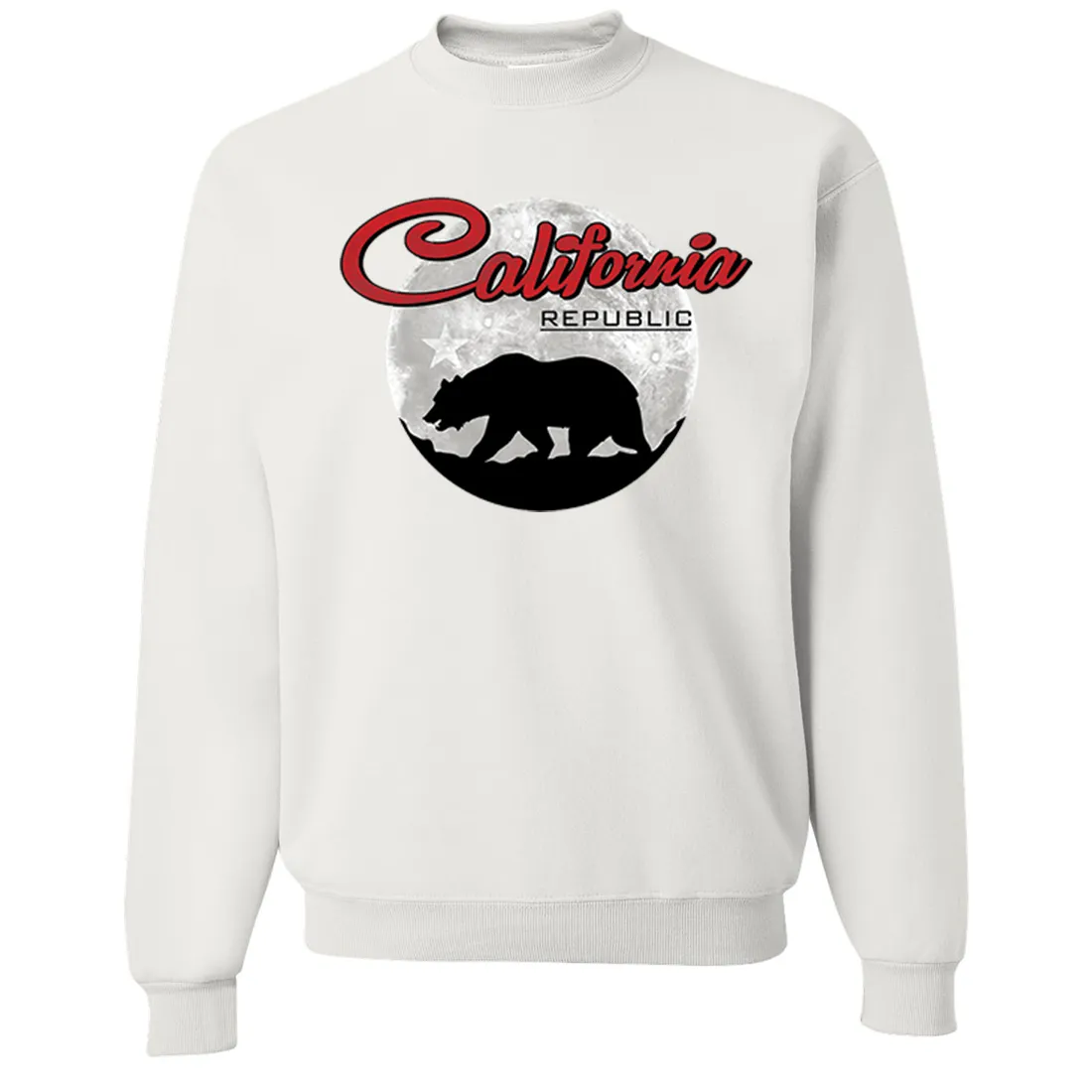 California Republic Full Moon Bear Crewneck Sweatshirt