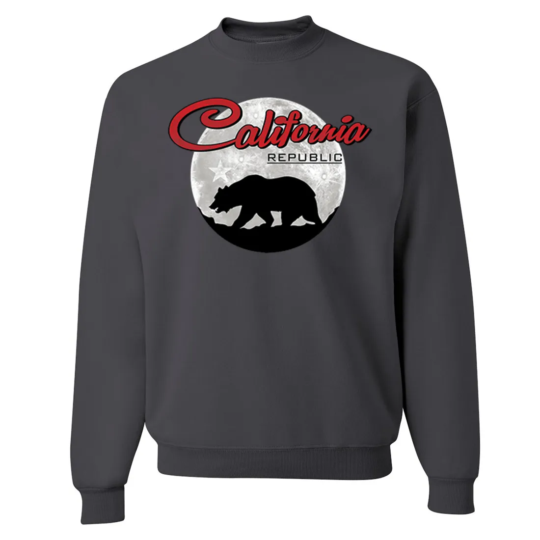 California Republic Full Moon Bear Crewneck Sweatshirt