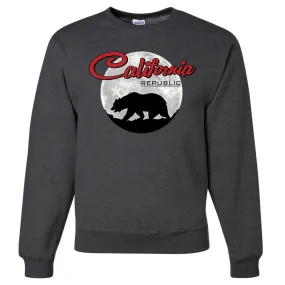 California Republic Full Moon Bear Crewneck Sweatshirt