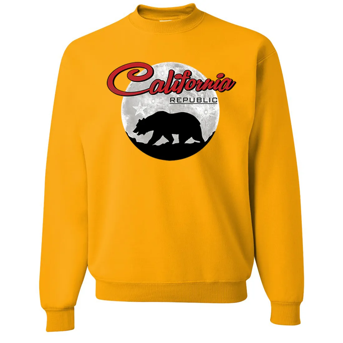 California Republic Full Moon Bear Crewneck Sweatshirt