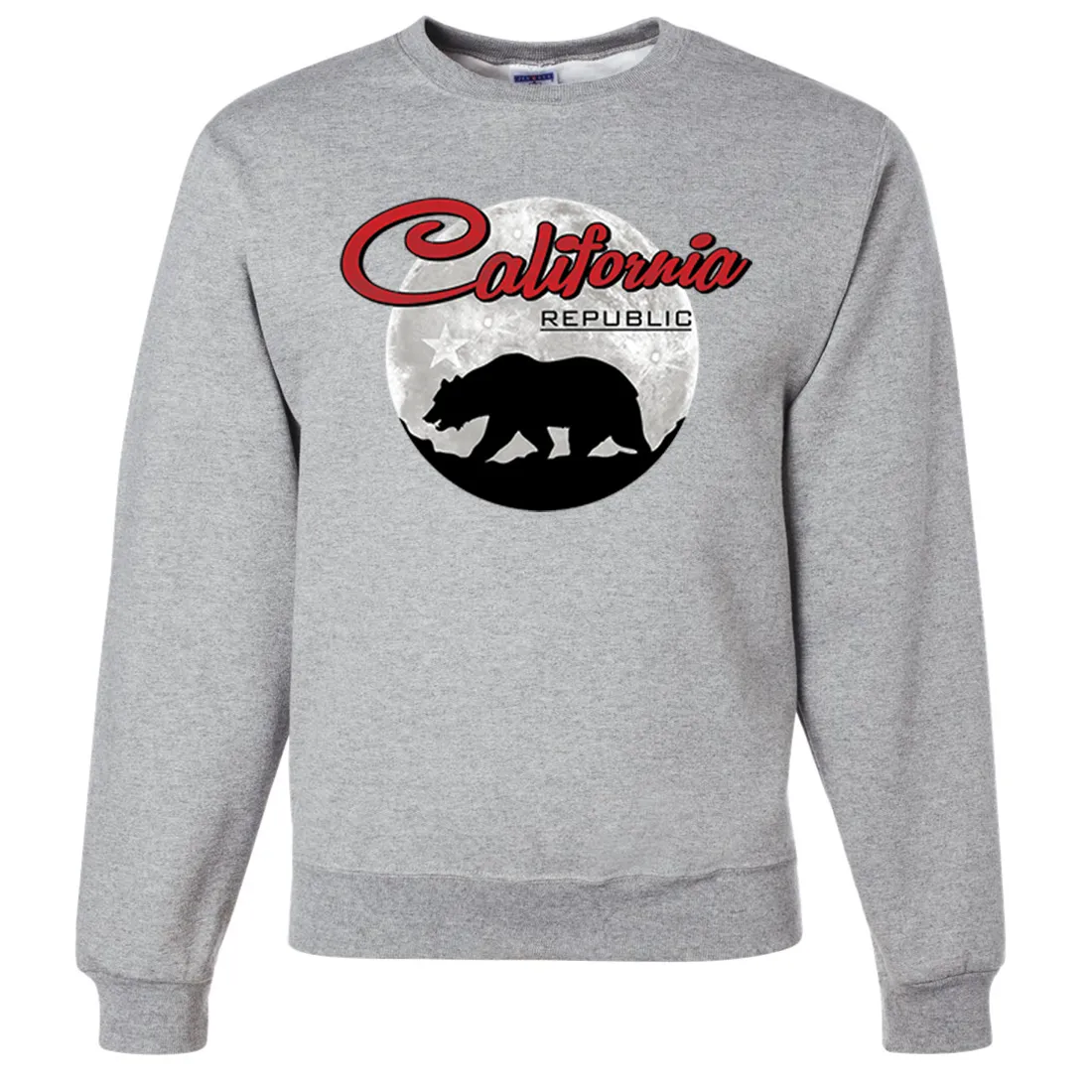 California Republic Full Moon Bear Crewneck Sweatshirt