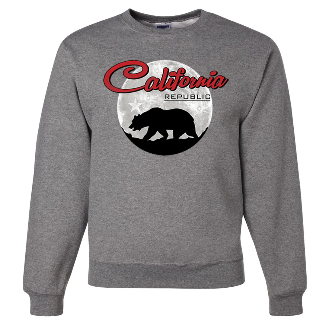 California Republic Full Moon Bear Crewneck Sweatshirt