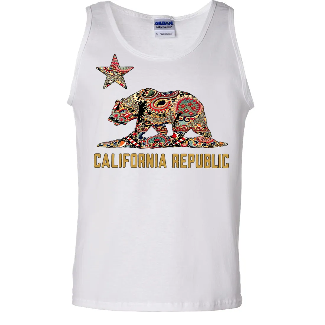 California Republic Paisley Asst Colors Tank Top