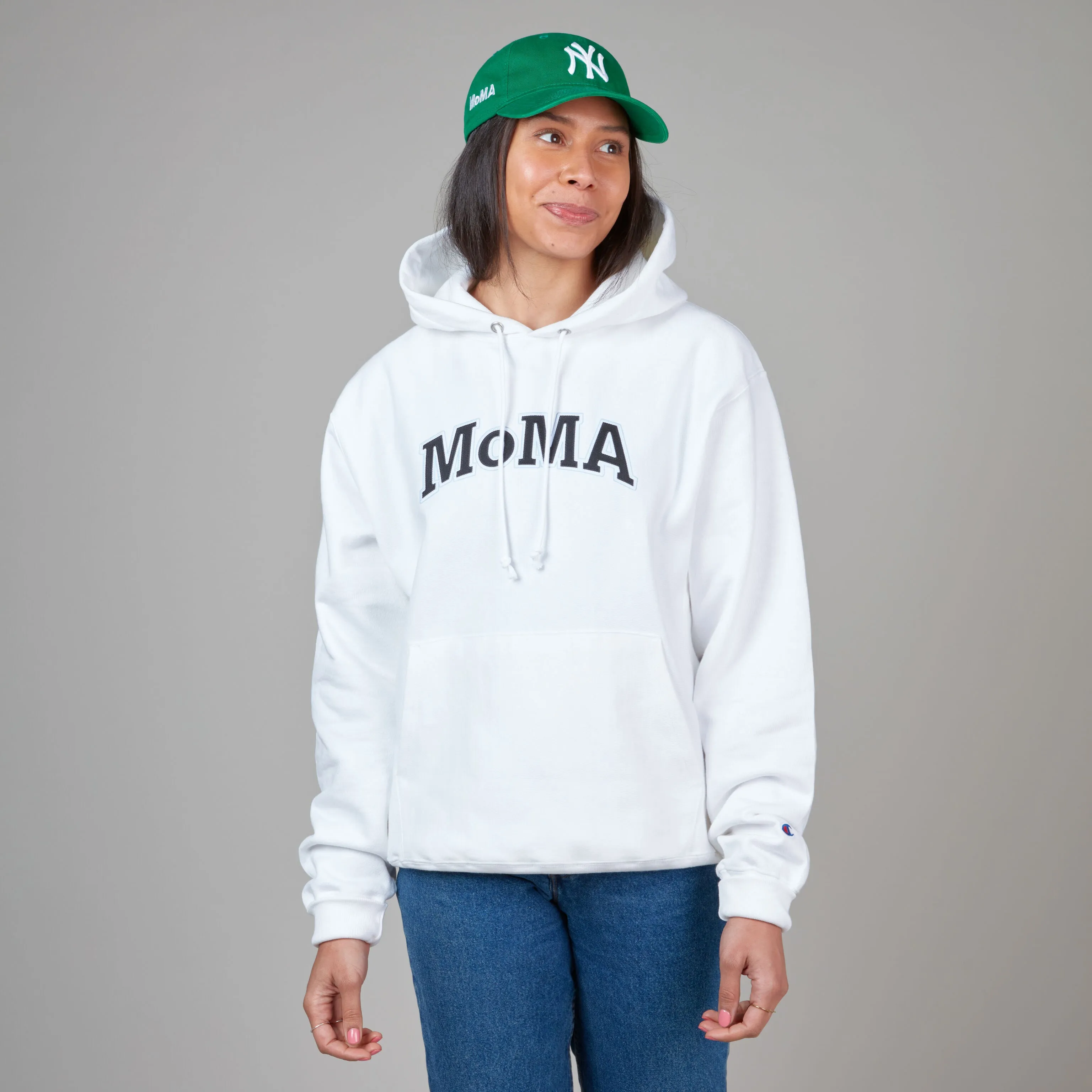 Champion Hoodie - MoMA Edition - White