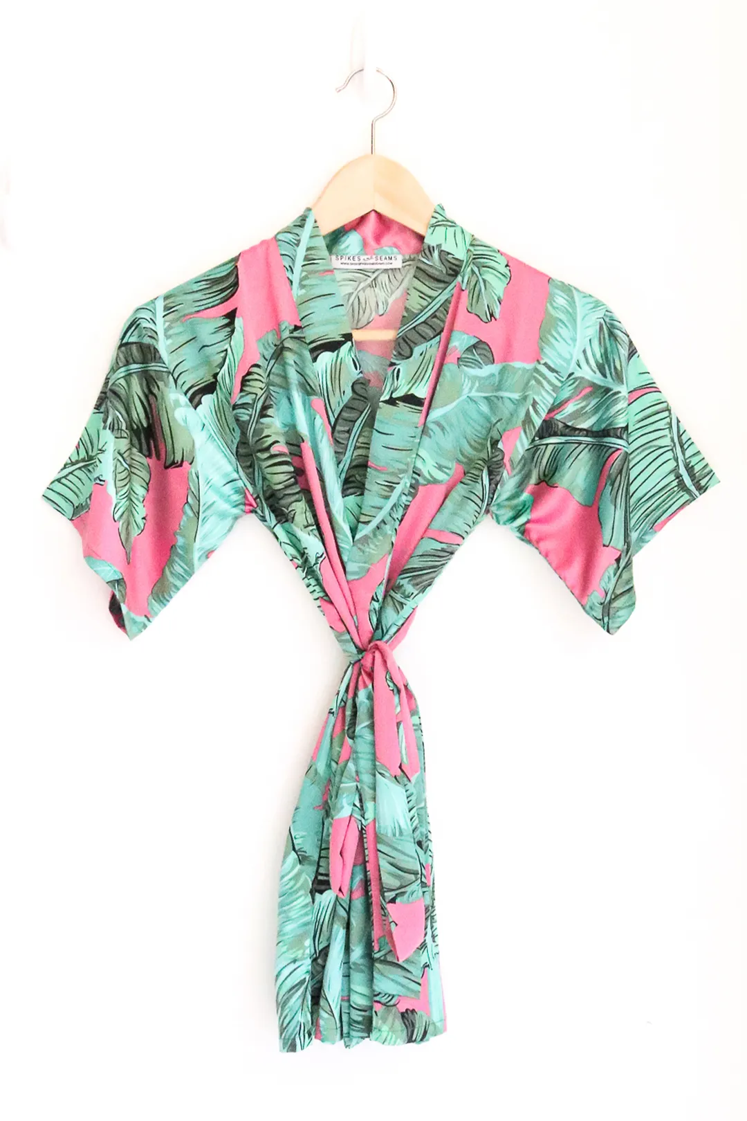 Children's Pink Banana Leaf Robe