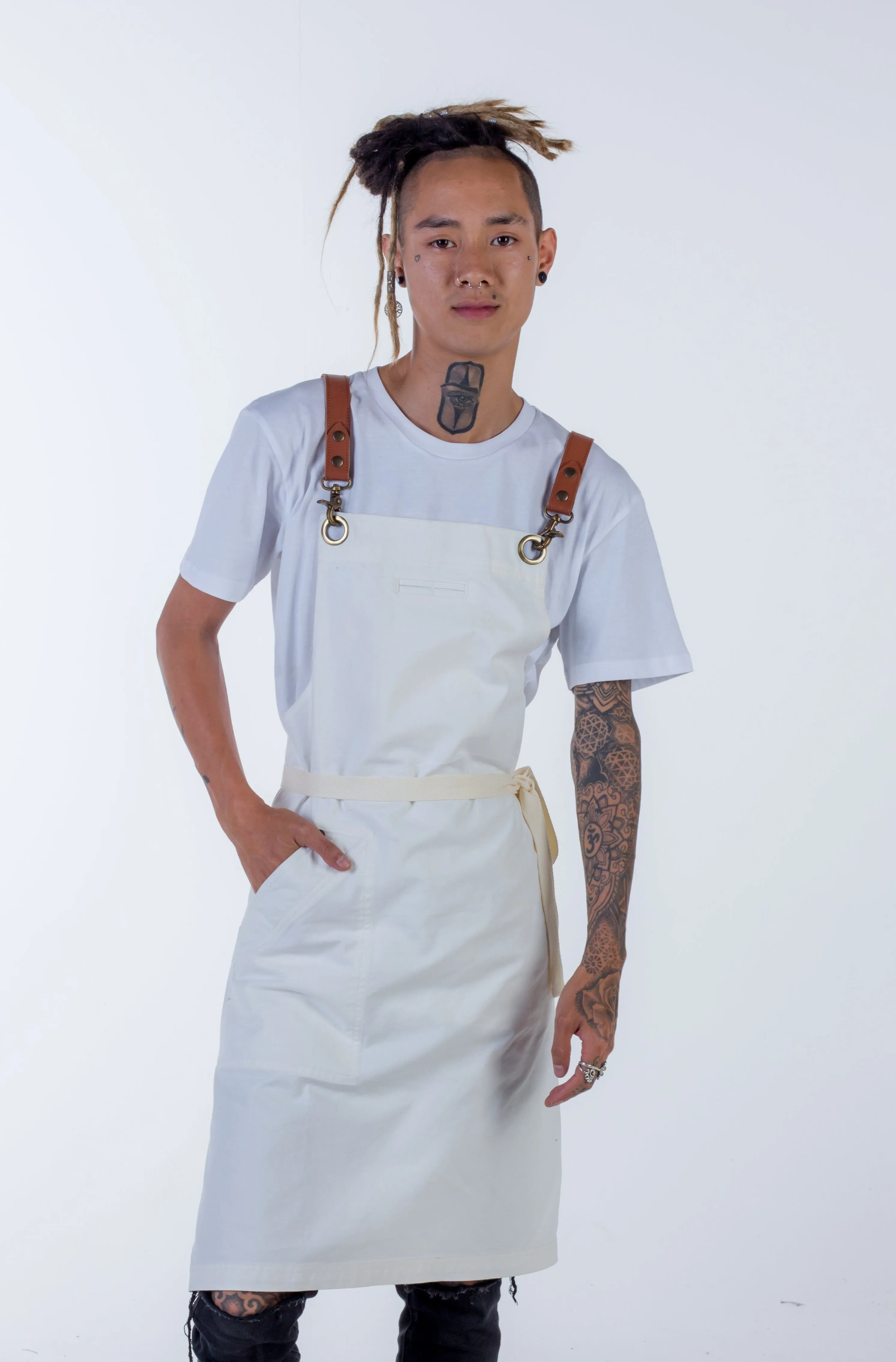 Denim apron Ivory Fisher