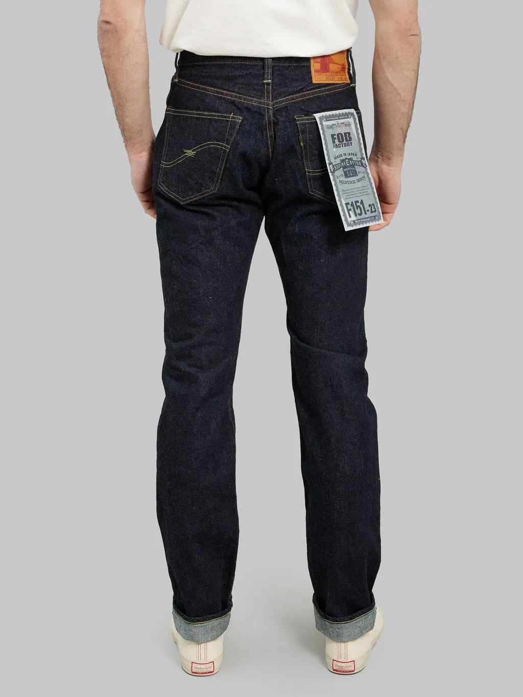 FOB Factory F151-23 14.75oz Slim Straight Jeans