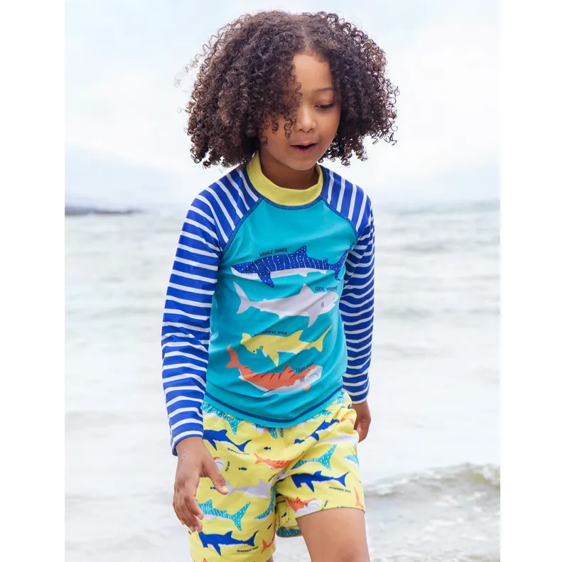 Frugi Boscastle Board Shorts - Banana Sharks