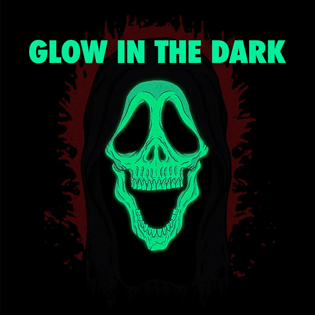 GHOST FACE: SKELE-FACE - BASEBALL SHIRT (GLOW IN THE DARK)