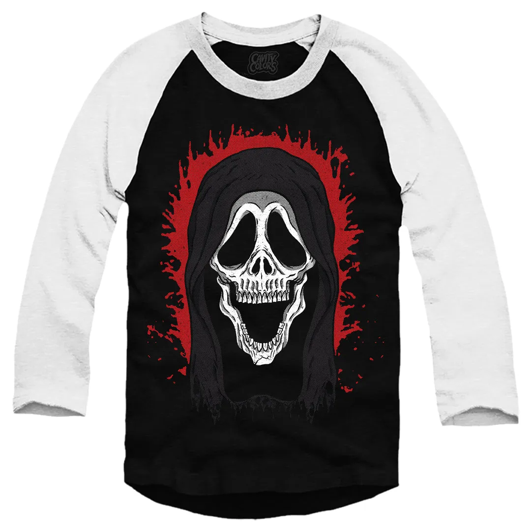 GHOST FACE: SKELE-FACE - BASEBALL SHIRT (GLOW IN THE DARK)