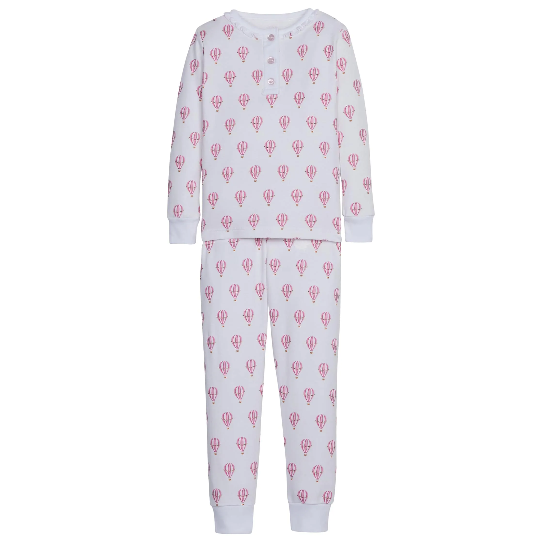 Girl Printed Jammies - Pink Hot Air Balloons