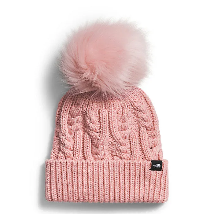 Girl's The North Face | Kid Oh Mega Pom Beanie | Pink Moss