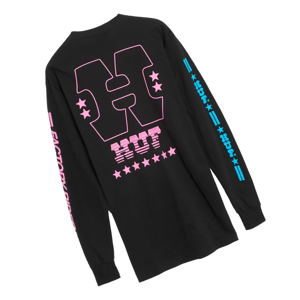 HUF FACTORY  RIDER L/S TEE-BLACK