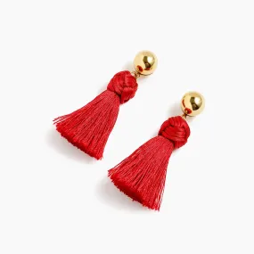 J.crew Ball and tassel earrings