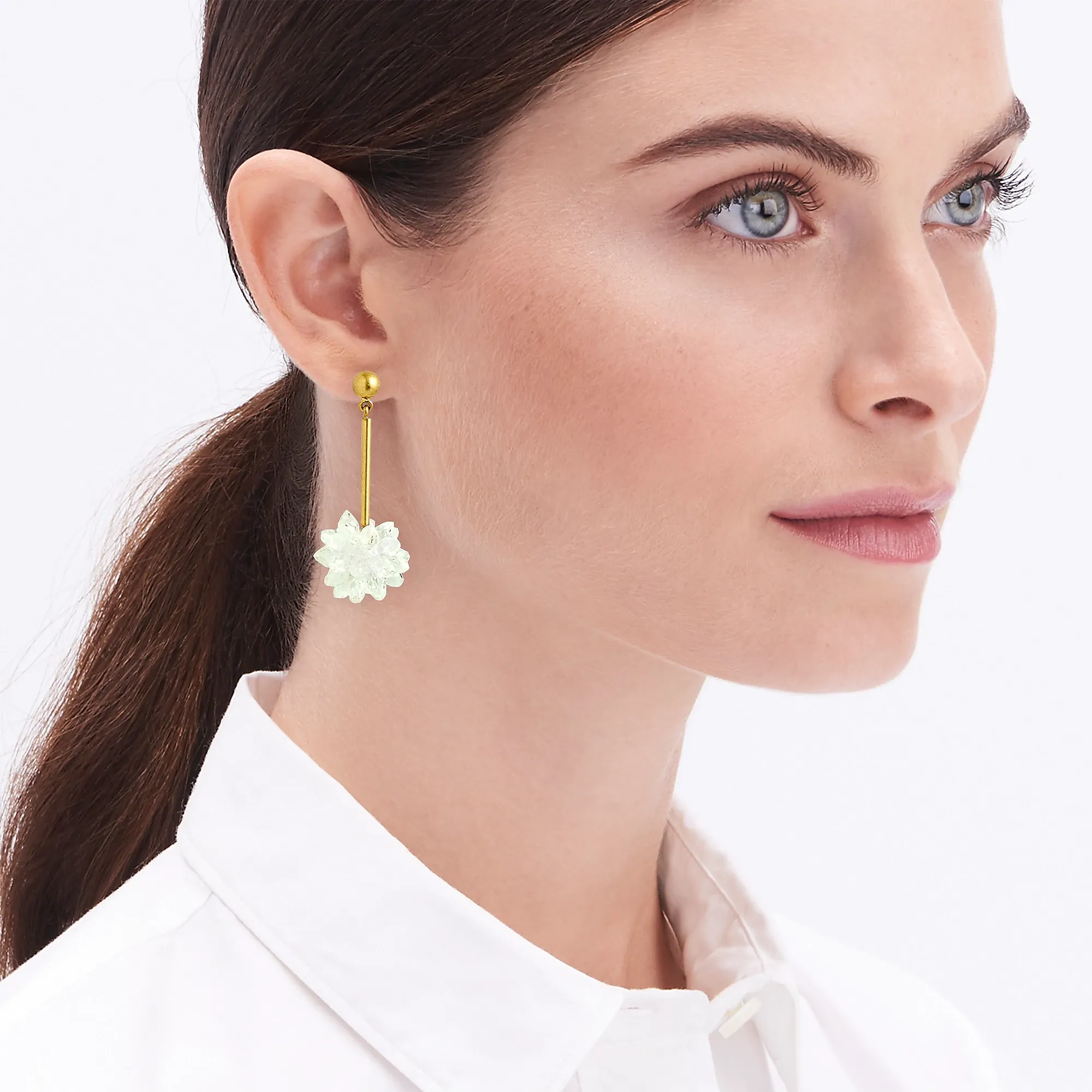 J.Crew Snowdrop statement earrings