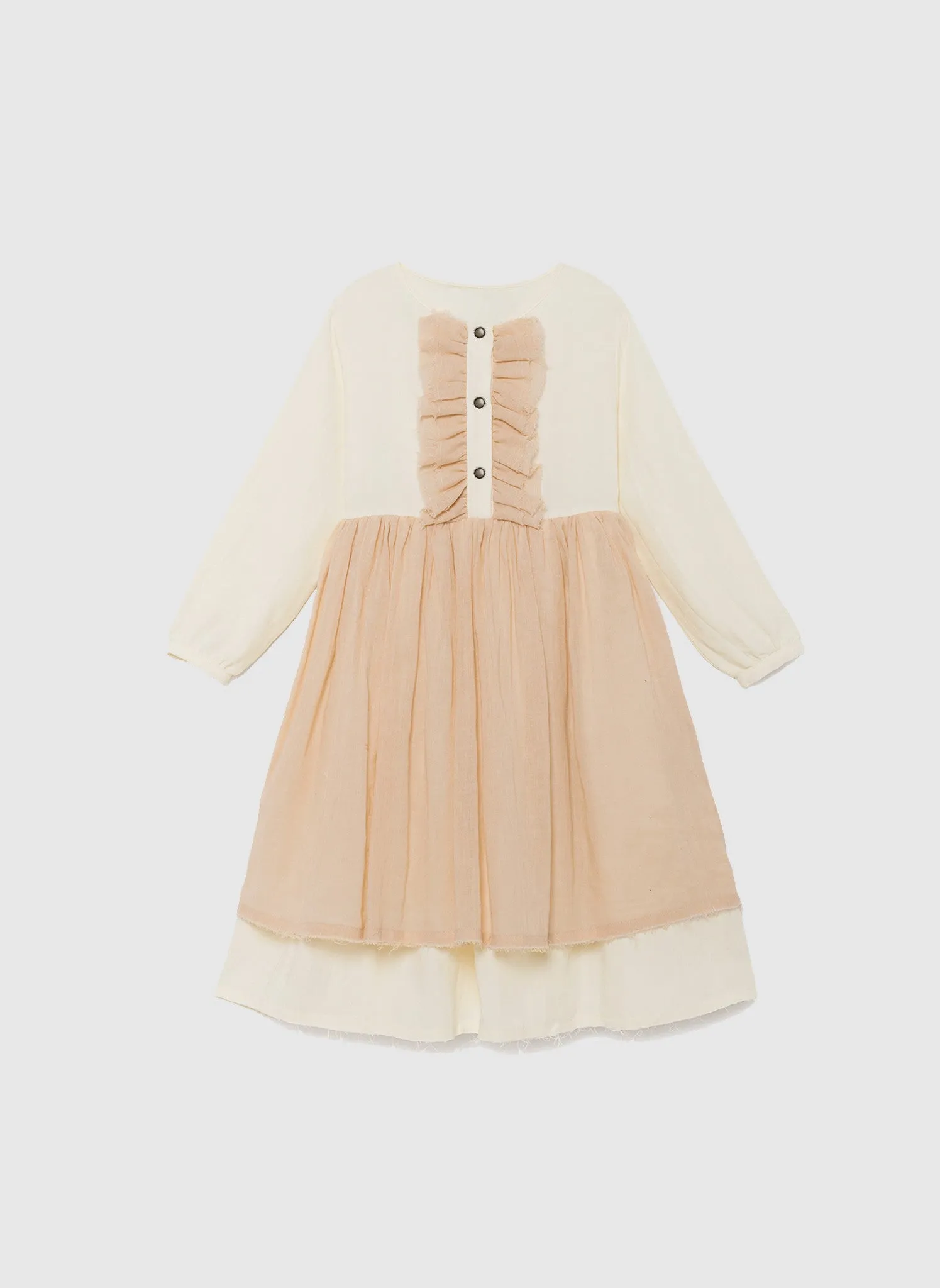 Little Creative Factory Ona's Layer Dress in Nude