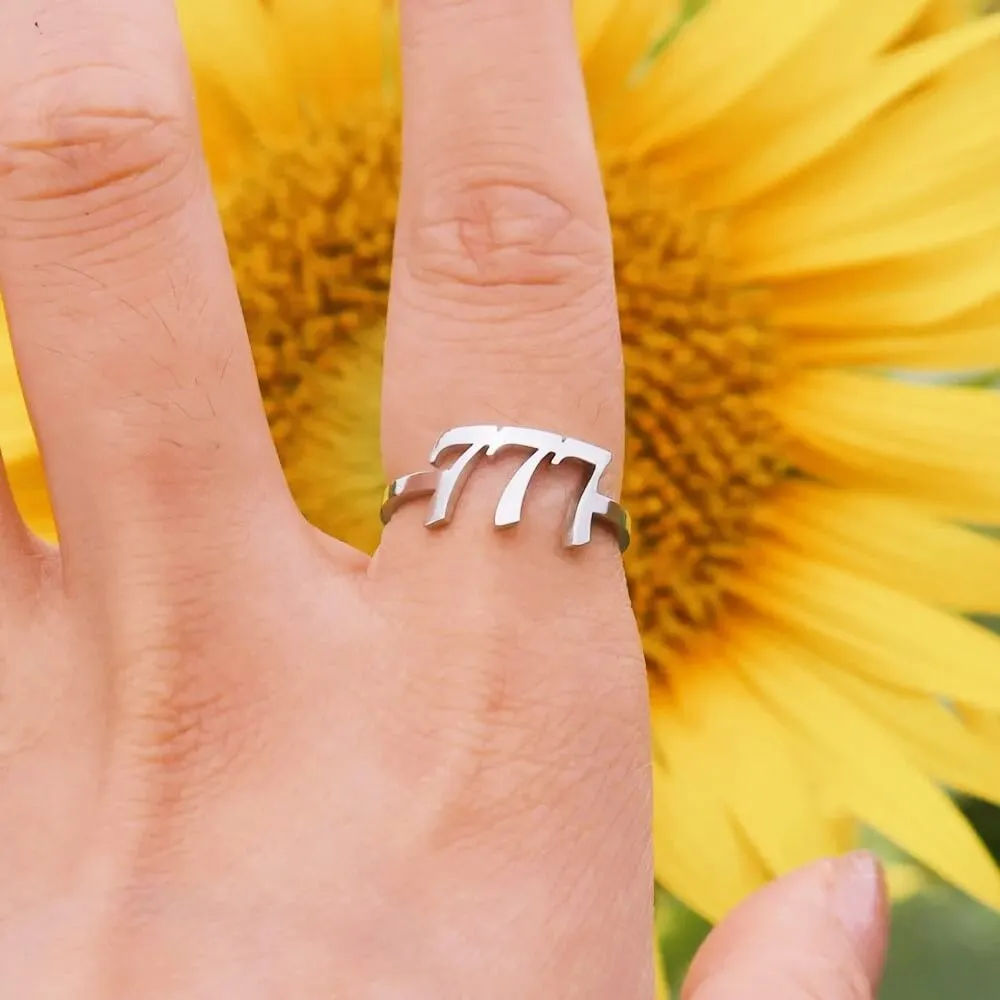 Lucky Angel Number Ring