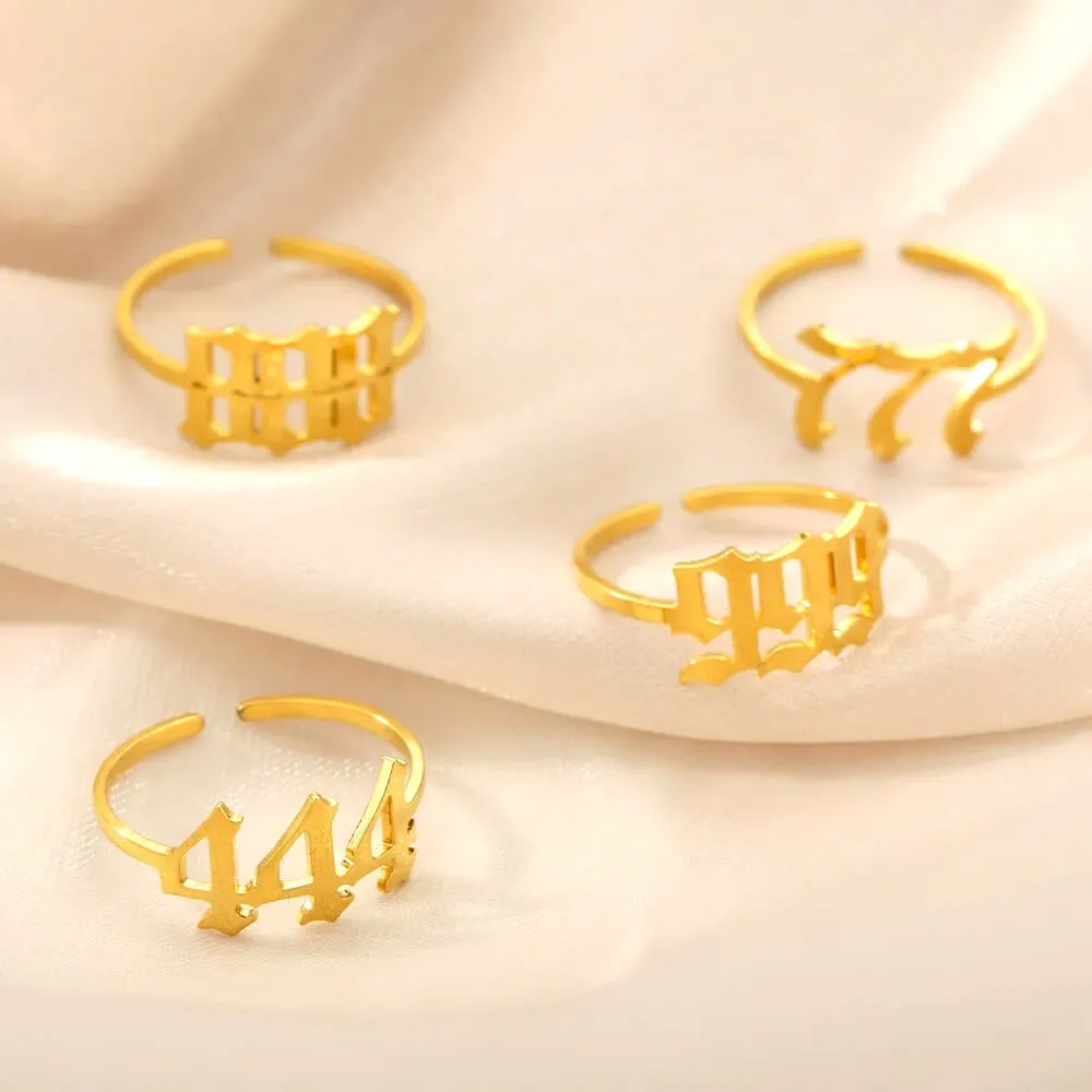 Lucky Angel Number Ring