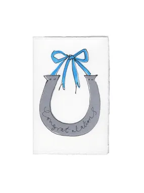 Lucky Horseshoe Congratulations Card