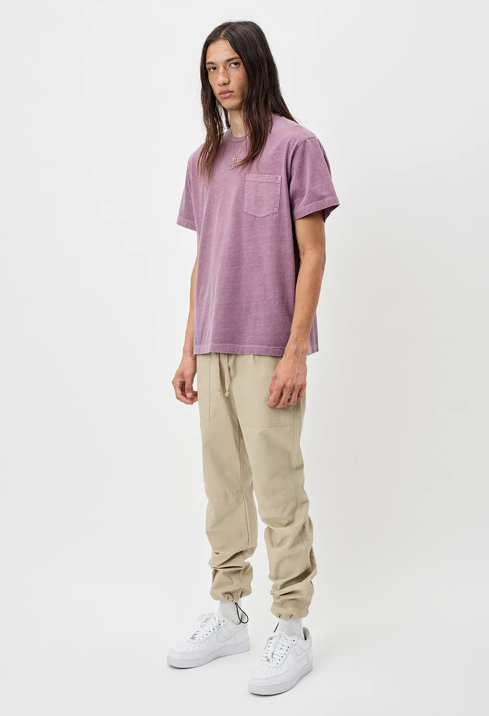 Lucky Pocket Tee / Plum