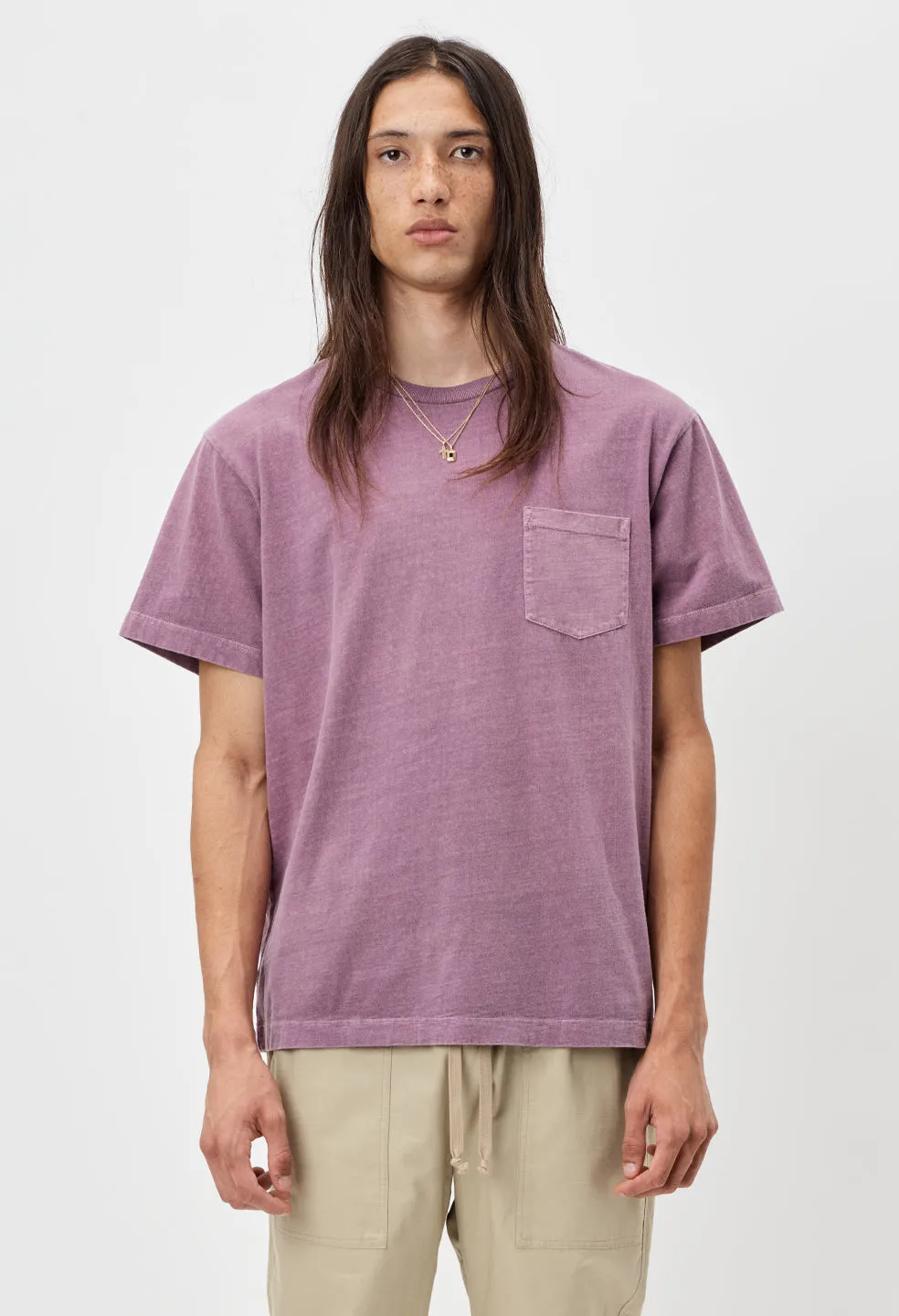 Lucky Pocket Tee / Plum