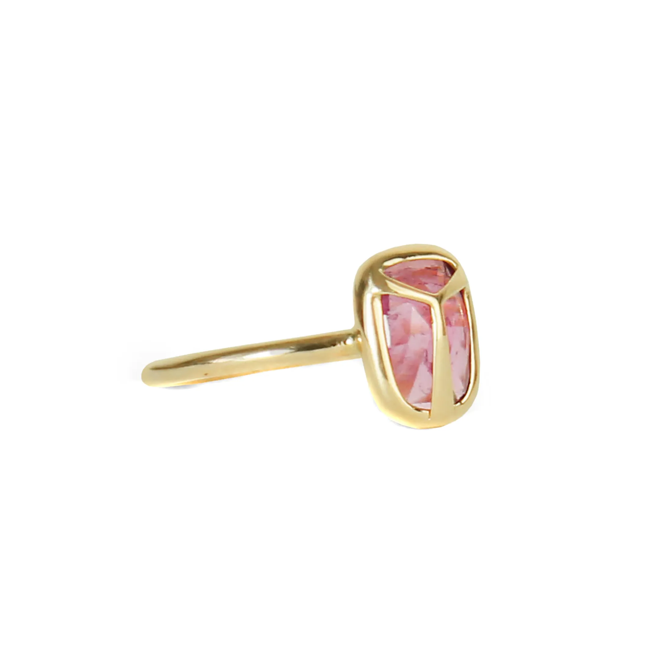 Lucky Scarab Ring, Pink Tourmaline