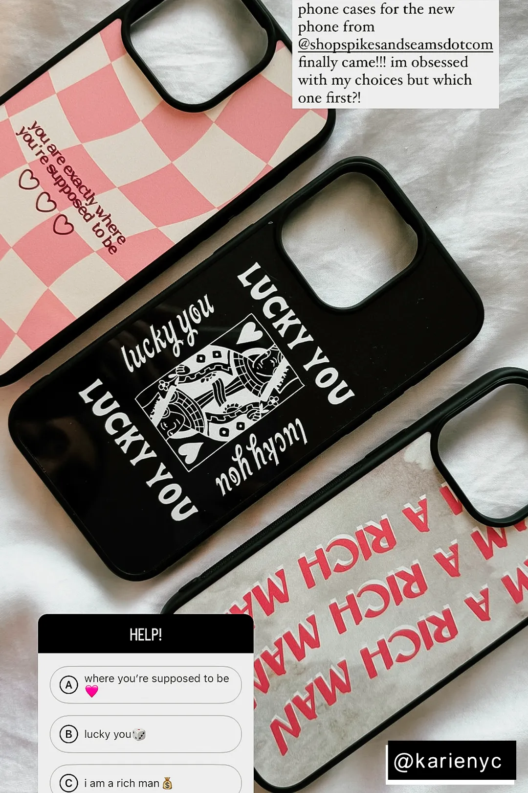 Lucky You iPhone case