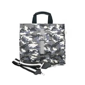 Monogram Stripe Grey Camo North South Bag