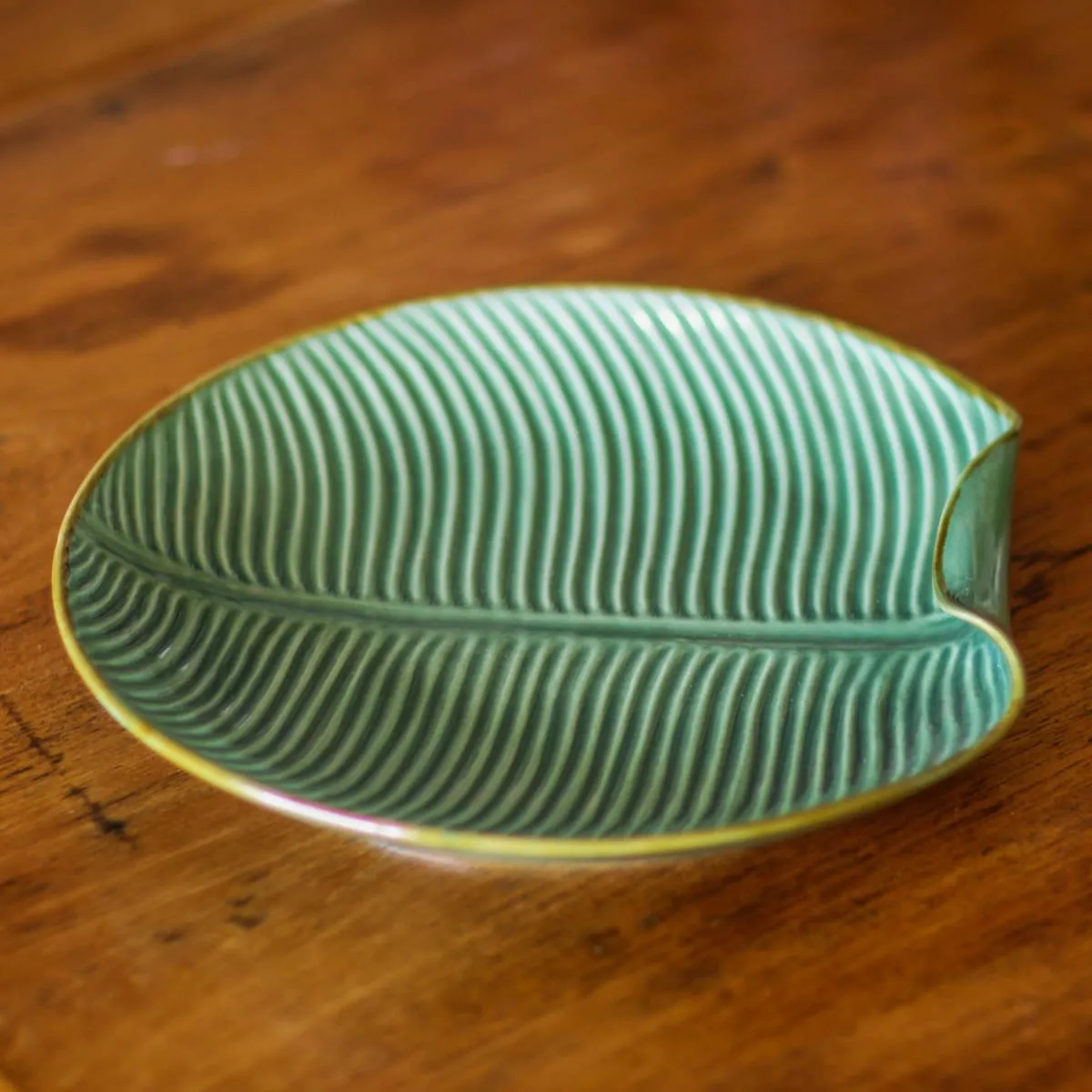 Novica Banana Vibes Ceramic Serving Plate