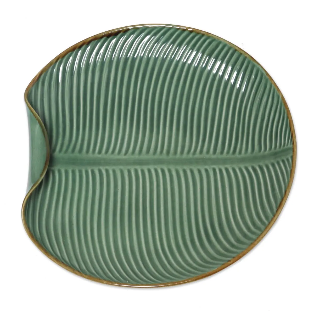 Novica Banana Vibes Ceramic Serving Plate