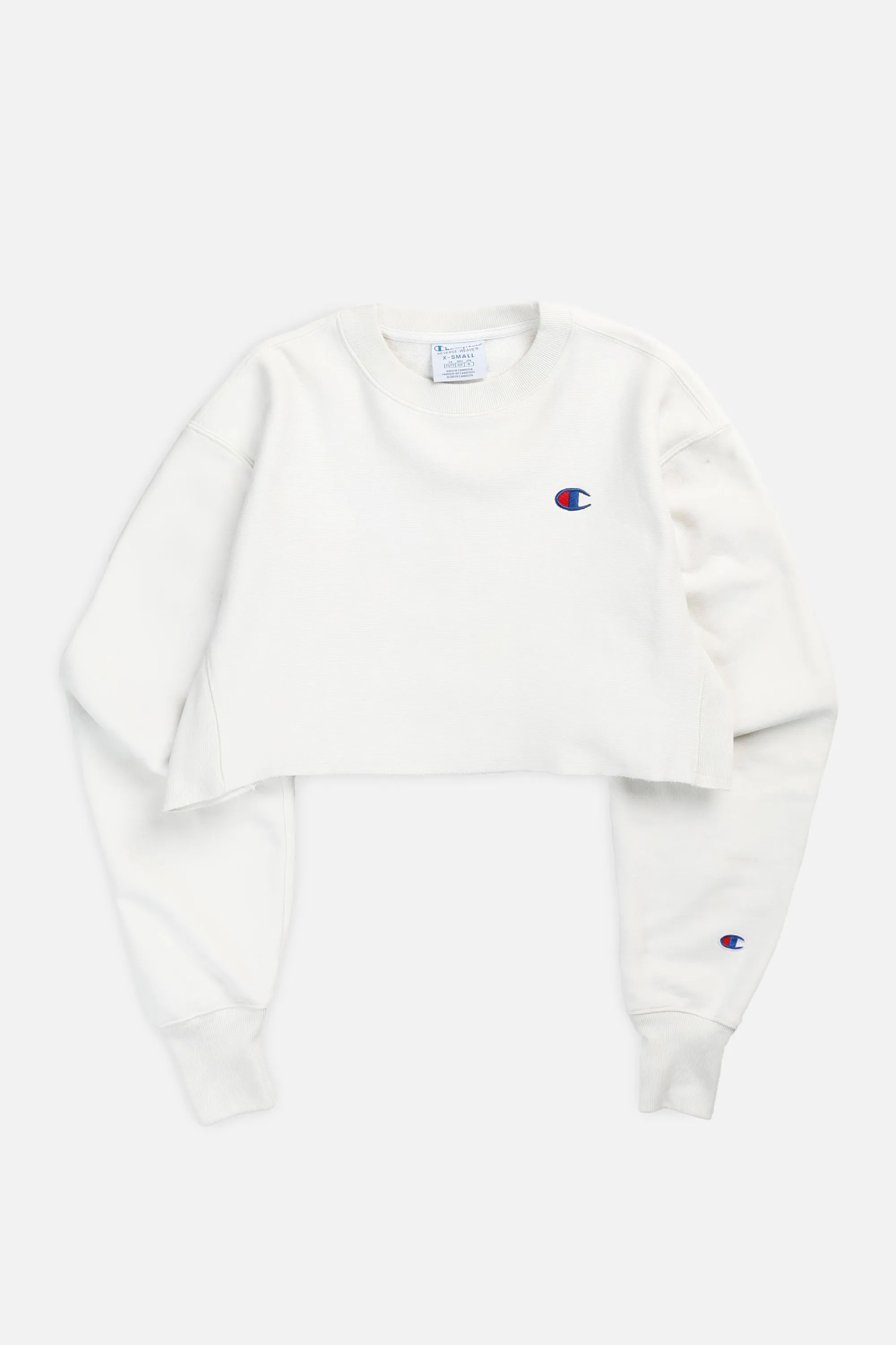 Rework Champion Crop Sweatshirt - M