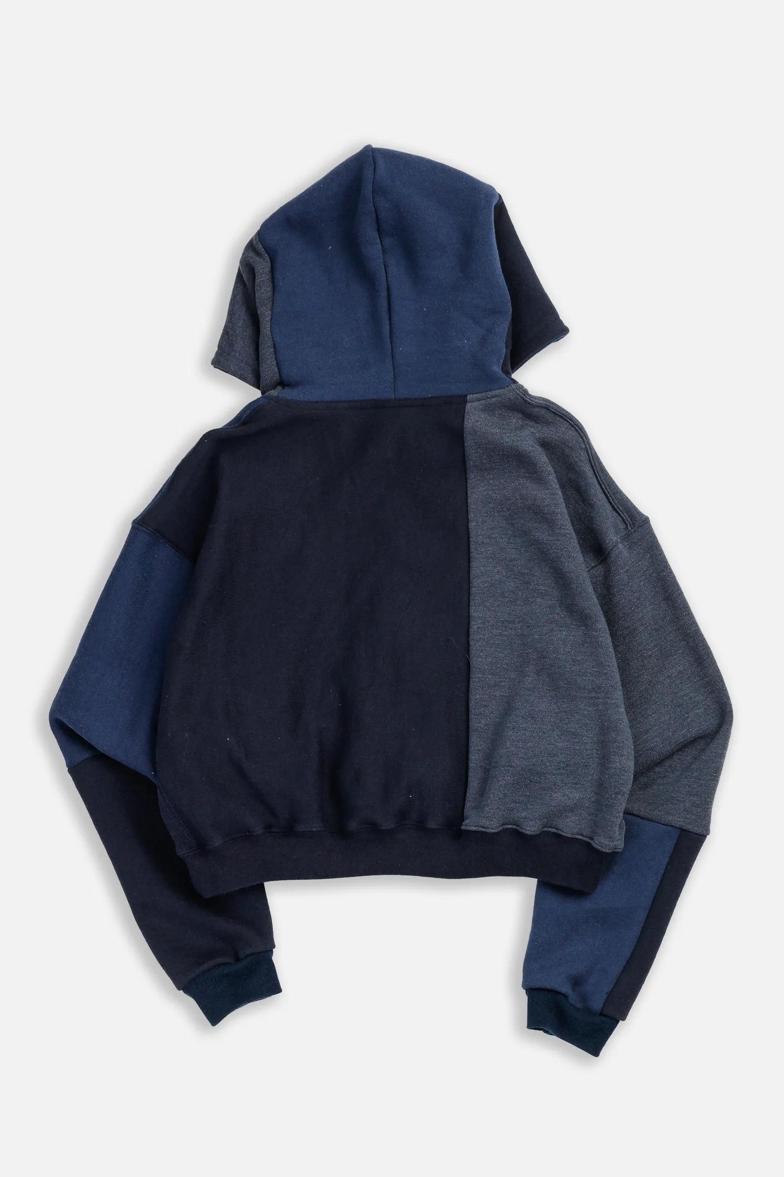 Rework Champion Crop Zip Hoodie - S