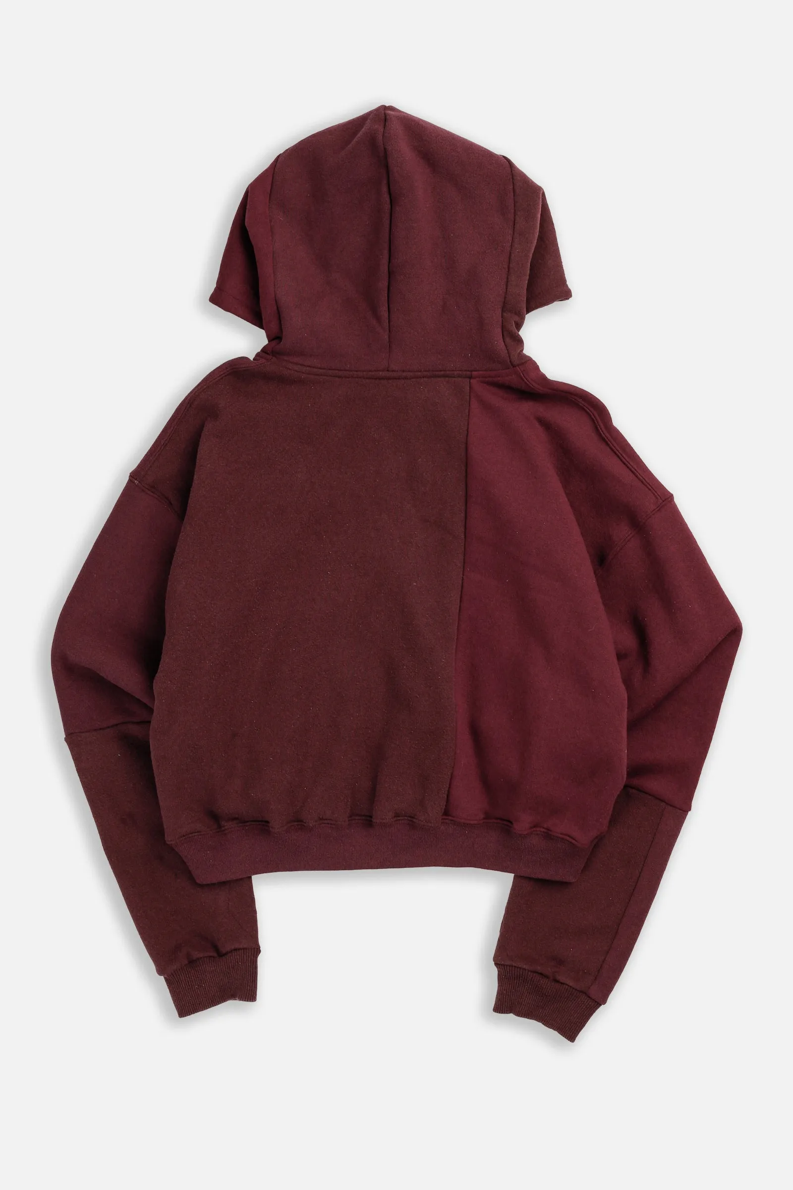 Rework Champion Crop Zip Hoodie - XL