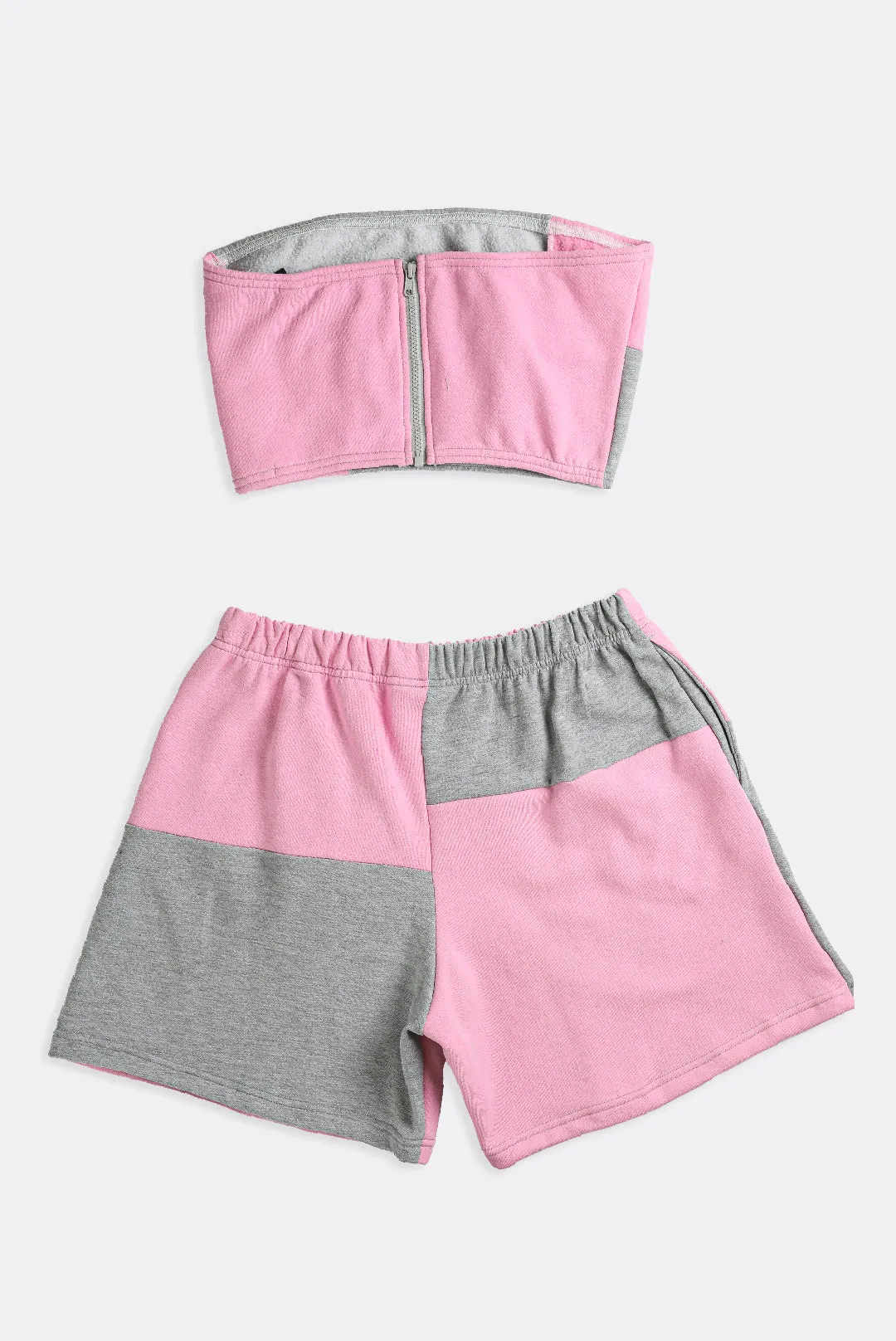 Rework Champion Patchwork Sweatshorts Set - L