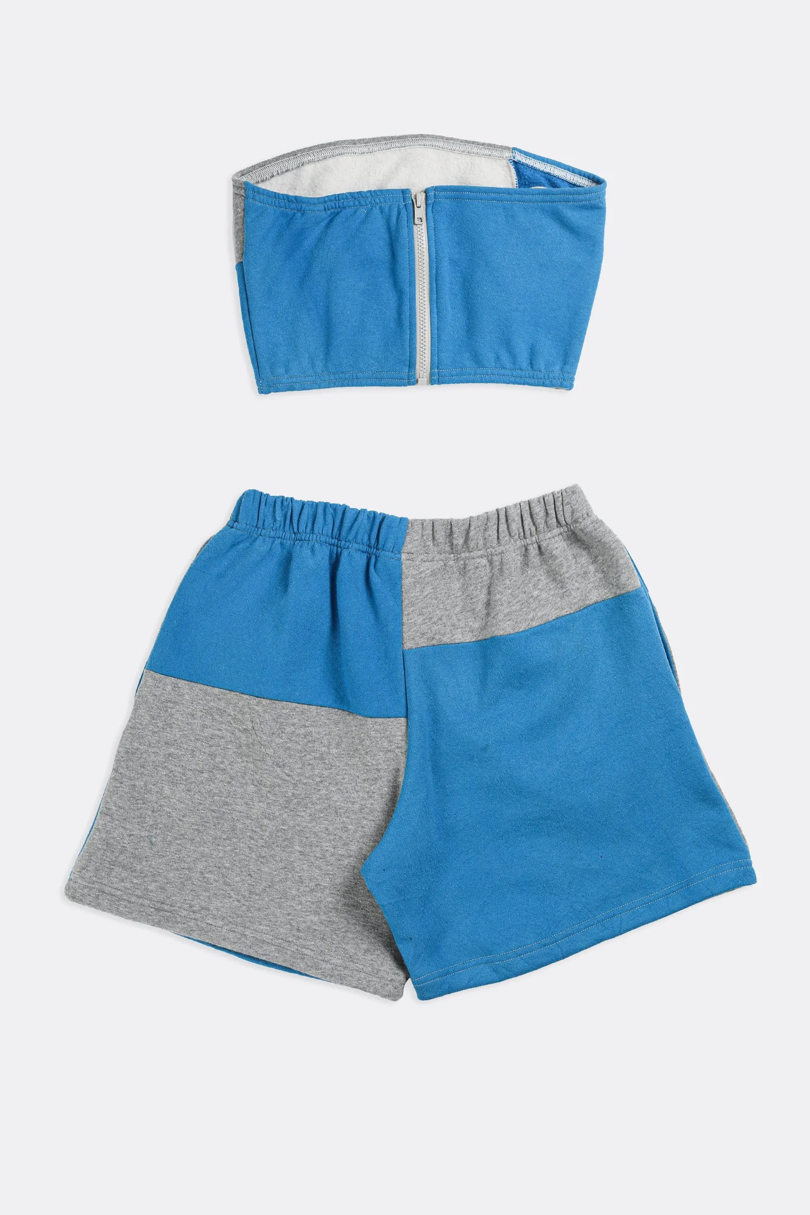 Rework Champion Patchwork Sweatshorts Set - S