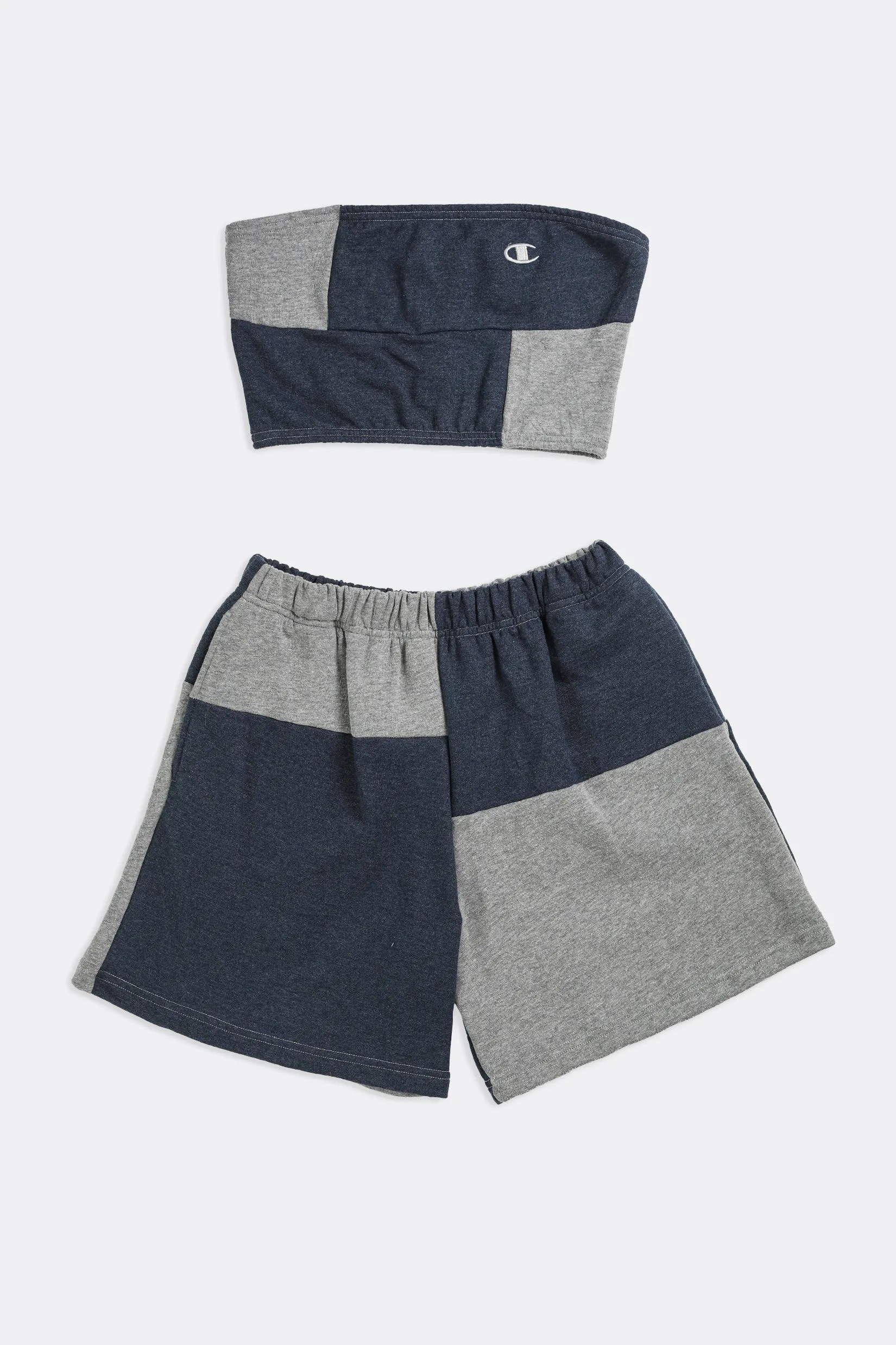 Rework Champion Patchwork Sweatshorts Set - XS, S, M, L