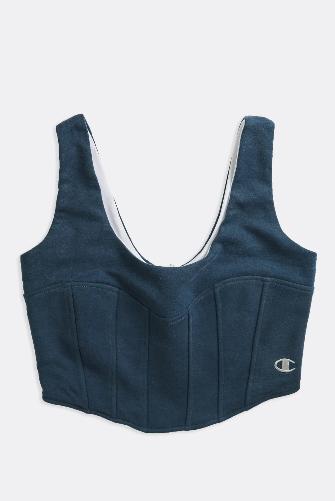 Rework Champion Sweatshirt Bustier - L