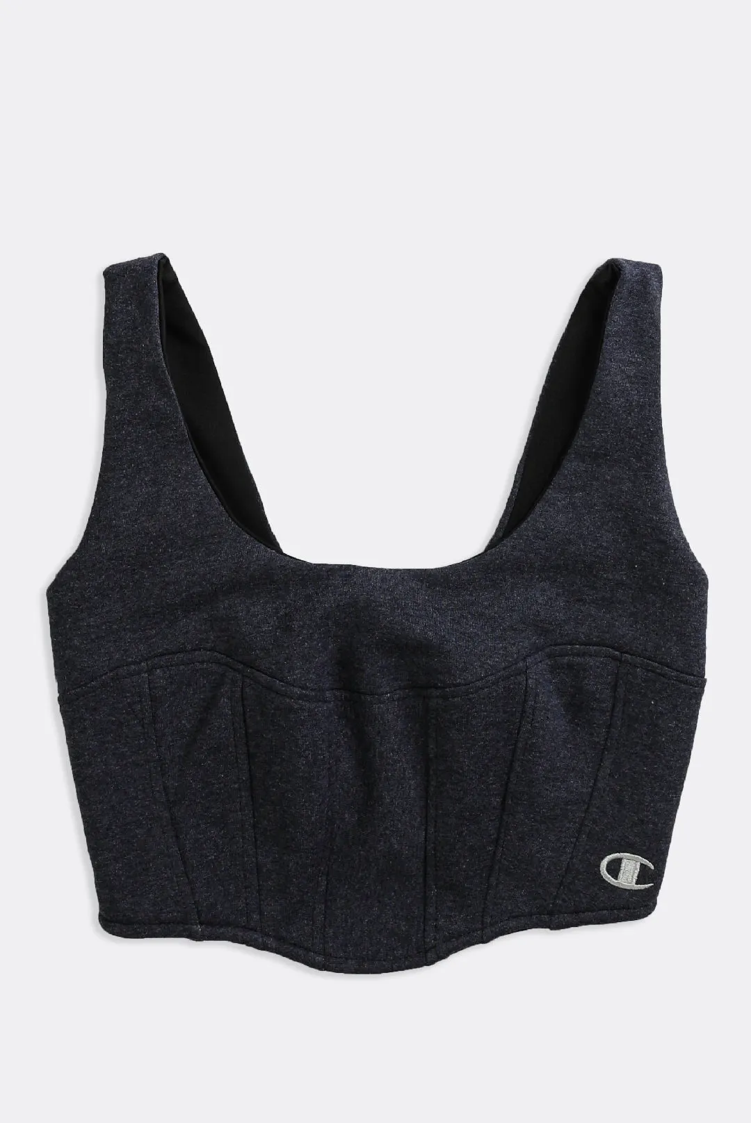 Rework Champion Sweatshirt Bustier - S