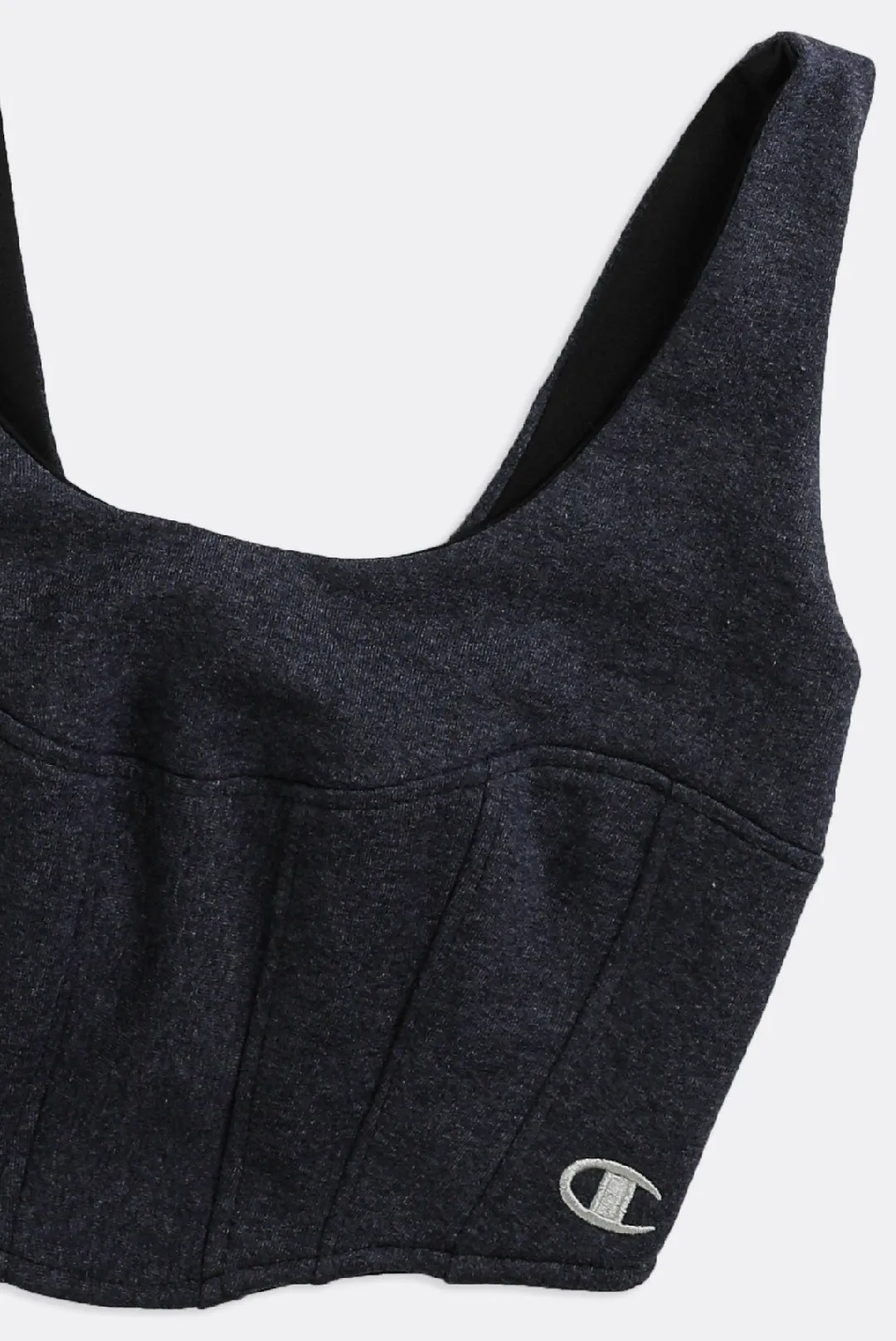 Rework Champion Sweatshirt Bustier - S