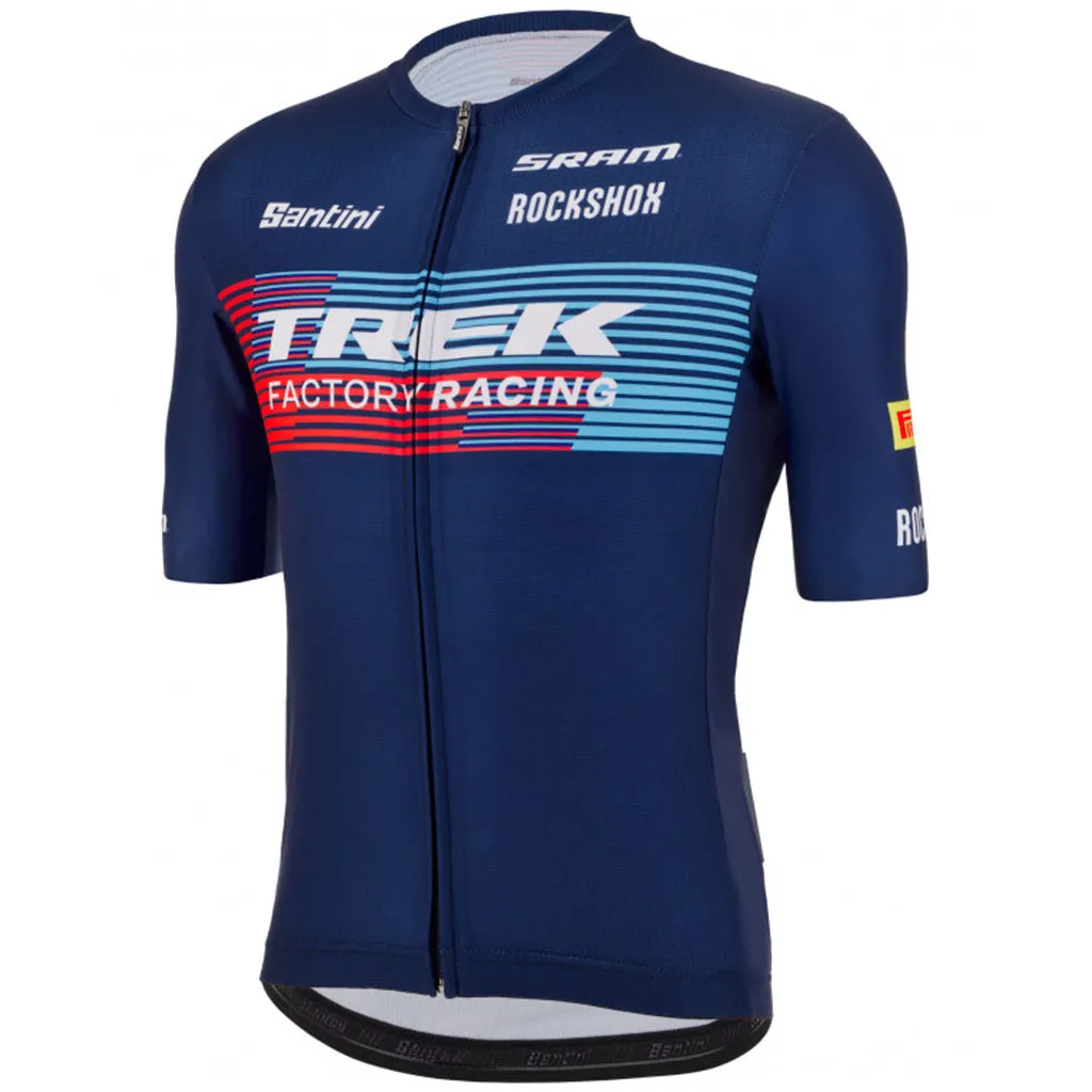 Santini Trek Factory Racing XC Jersey - Navy Blue