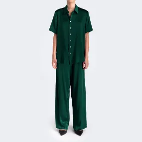 Studio Essential - Short Sleeve Blouse - Emerald