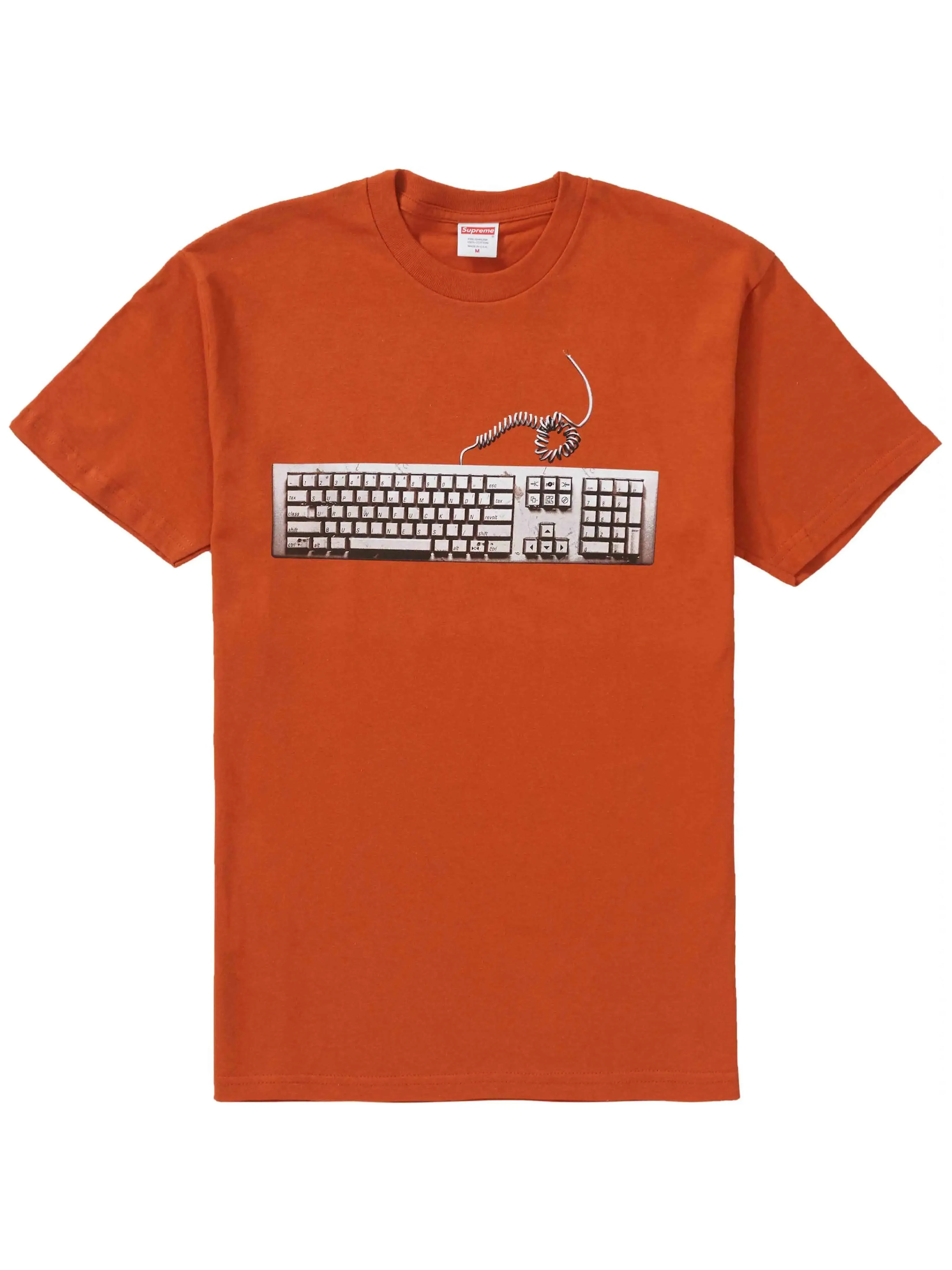 Supreme Keyboard Tee Rust [FACTORY FLAW]